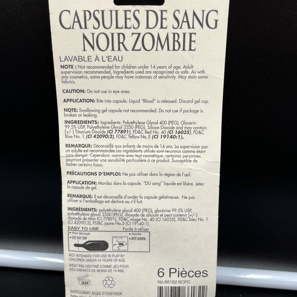 Forum Novelties Zombie Black Blood Capsules - Picture 2 of 2